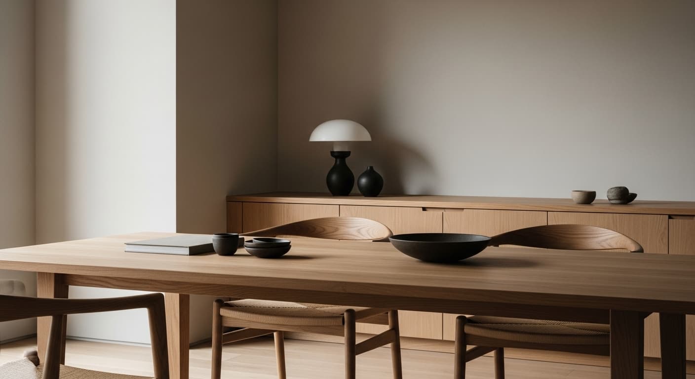 Natural wood furniture background